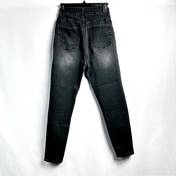 Skinny Fries Denim Sz 13 Black/Gray Charlotte Super High Rise Curvy Skinny Jean - Picture 2 of 8